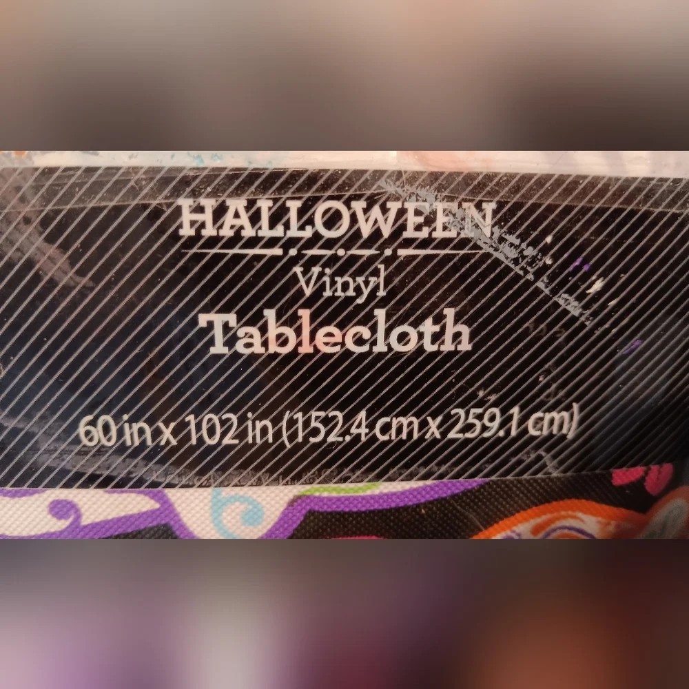 Halloween Vinyl Tablecloth (NEW)